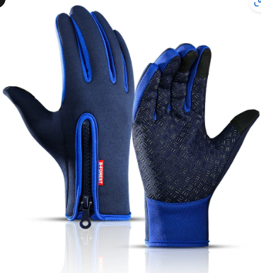 Gants de Cyclisme d'Hiver pour Homme - Étanches, Antidérapants, Chauds et Confortables