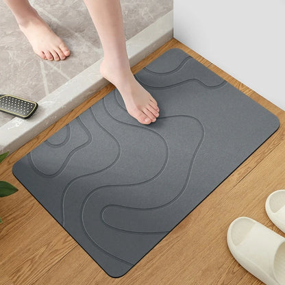 Tapis de pierre pour salle de bain