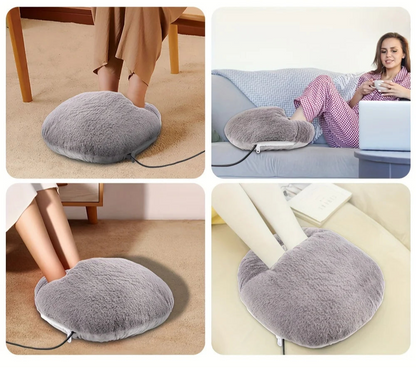 Chauffe-Pieds Électrique USB - Doux et Lavable, Idéal pour l’Hiver