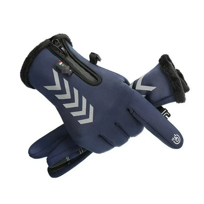 Gants de Cyclisme d'Hiver pour Homme - Étanches, Antidérapants, Chauds et Confortables